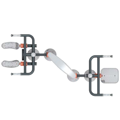 STAZIONE FITNESS OUTDOOR CON STEP E PEDANA OSCILLANTE