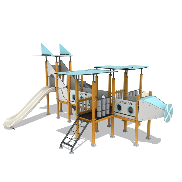 Attrezzature per parchi giochi in legno MAS-121