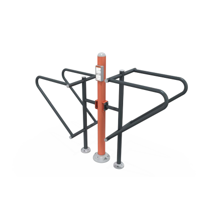 STAZIONE FITNESS OUTDOOR CON PARALLELE PER DIP E SOLLEVAMENTO GAMBE