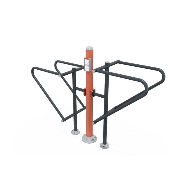 STAZIONE FITNESS OUTDOOR CON PARALLELE PER DIP E SOLLEVAMENTO GAMBE